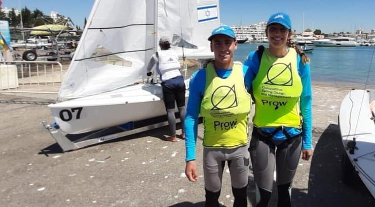 סער תמיר וניתאי חסון (צילום: איגוד השייט בישראל) סער תמיר וניתאי חסון