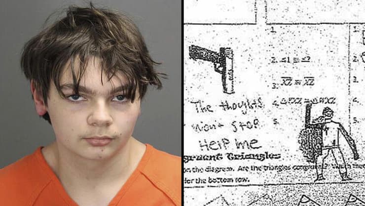 ארה"ב מישיגן אית'ן קרמבלי תלמיד נער ביצע טבח רצח מסע ירי בית ספר תיכון