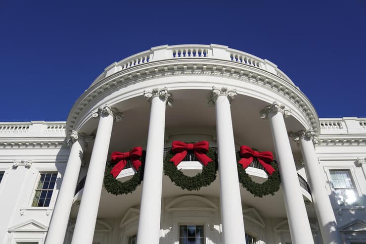 ארה"ב קישוטי חג מולד ב הבית הלבן