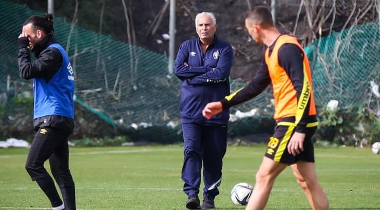 יוסי מזרחי במהלך האימון (איציק בלניצקי) יוסי מזרחי במהלך האימון