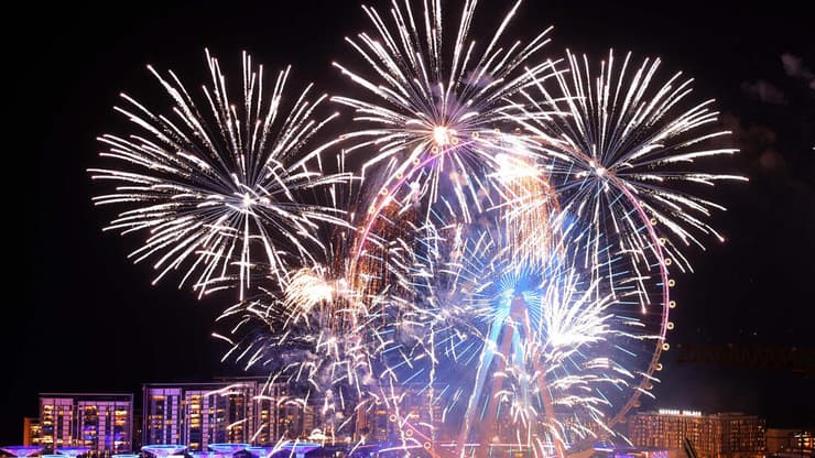 חגיגות ערב השנה החדשה בדובאי