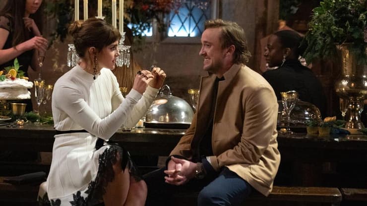 אמה ווטסון וטום פלטון (צילום מסך) הארי פוטר איחוד