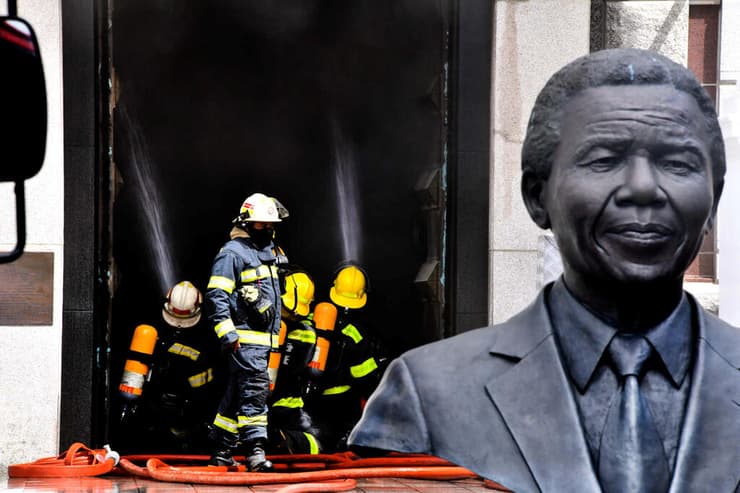 דרום אפריקה פרלמנט התחדשה שריפה