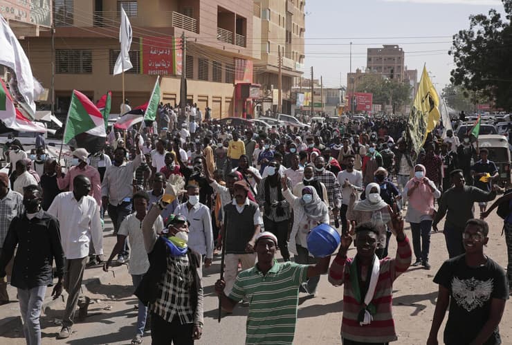 חרטום סודן הפגנות נגד השלטון הצבאי