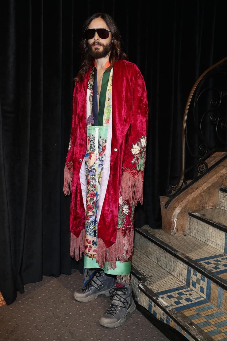 ג'ארד לטו בתצוגת אופנה של גוצ'י, 2018