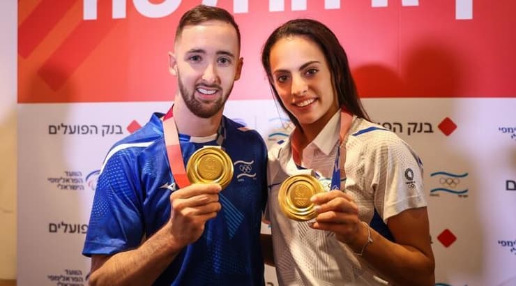 לינוי אשרם וארטיום דולגופיאט (איציק בלניצקי) לינוי אשרם וארטיום דולגופיאט