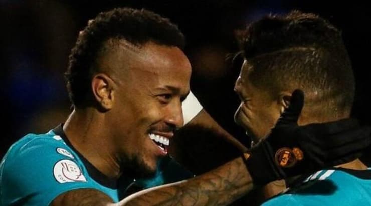 אדר מיליטאו חוגג (מתוך האתר הרשמי של ריאל מדריד) אדר מיליטאו חוגג