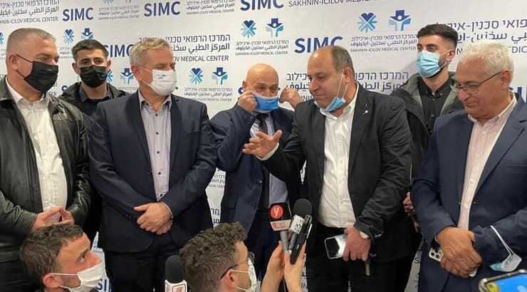 חניכת בית החולים בסכנין (באדיבות סכנין) חניכת בית החולים בסכנין