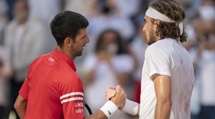 סטפנוס ציציפאס ונובאק ג'וקוביץ'