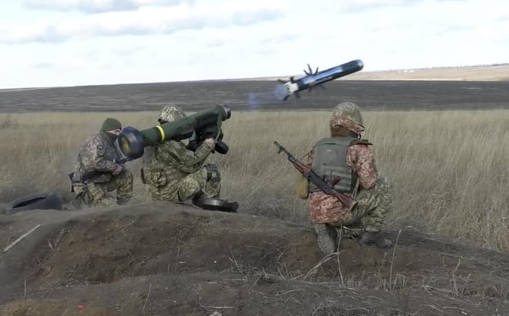 תגיל צבא אוקראינה במחוז דונצק במזרח המדינה 12 בינואר
