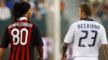 דייויד בקהאם ורונאלדיניו (מערכת ONE) דייויד בקהאם ורונאלדיניו