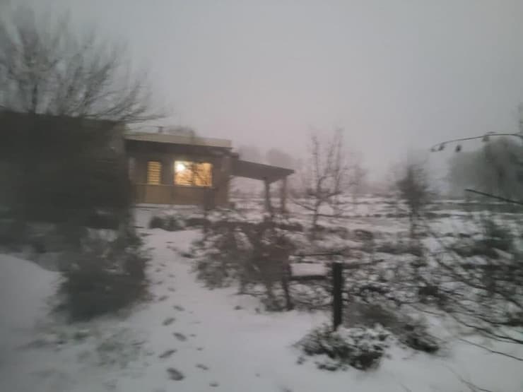 שלג במרום גולן