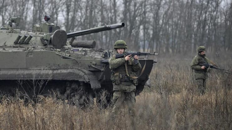 חיילים מצבא רוסיה על הגבול עם אוקראינה