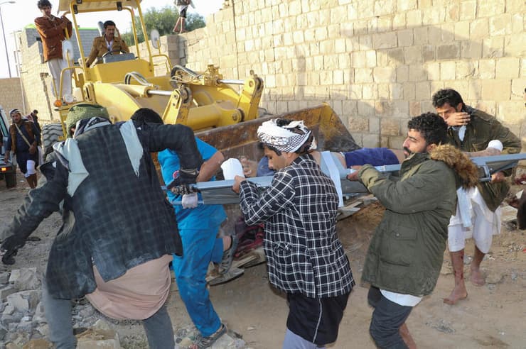 הפצצה ב סעדה תימן כלא בשליטת המורדים החות'ים