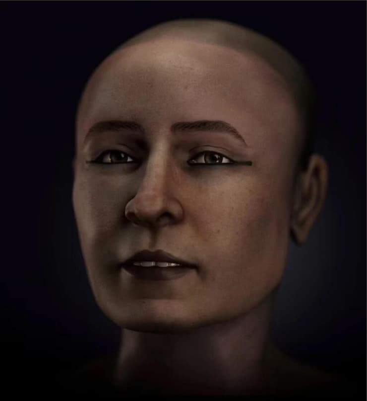 שחזור פנים של המומיה המצרית שפ-אן-אייזיס