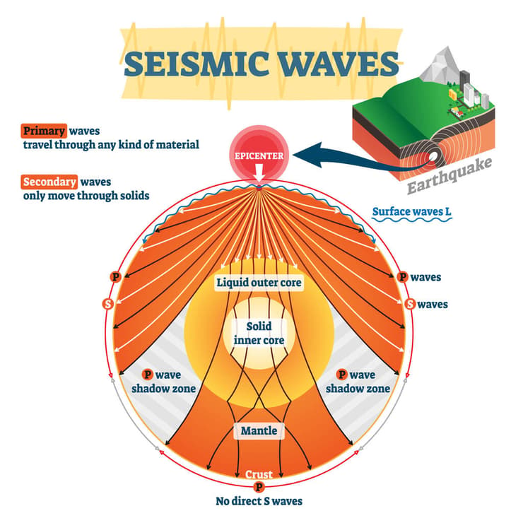המאפיינים של הגלים השונים מאפשרים לחקור רעידות אדמה, וגם את מבנה כדור הארץ. סוגי הגלים והתווך שהם עוברים דרכו