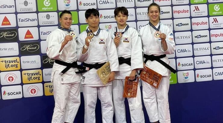 ענבר לניר על הפודיום (באדיבות איגוד הג'ודו) ענבר לניר על הפודיום