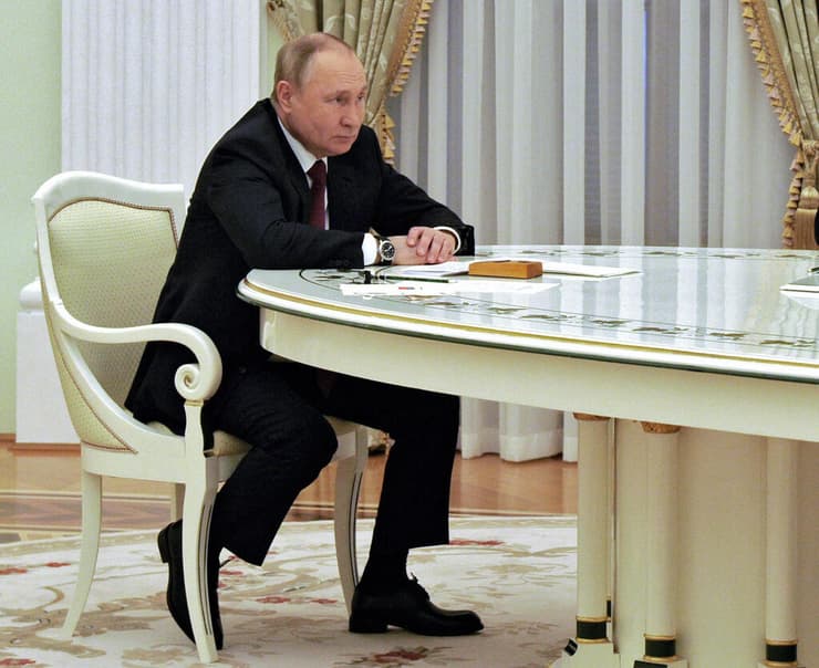 נשיא רוסיה ולדימיר פוטין פגישה עם ראש ממשלת הונגריה ויקטור אורבן במוסקבה