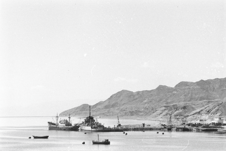 נמל אילת בשנות ה-50