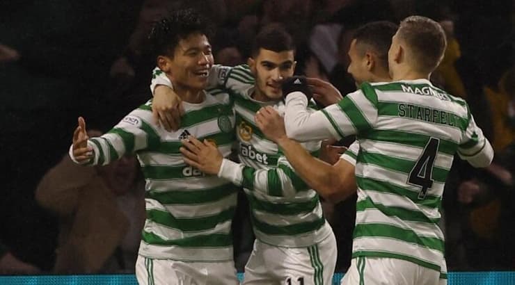 שחקני סלטיק חוגגים