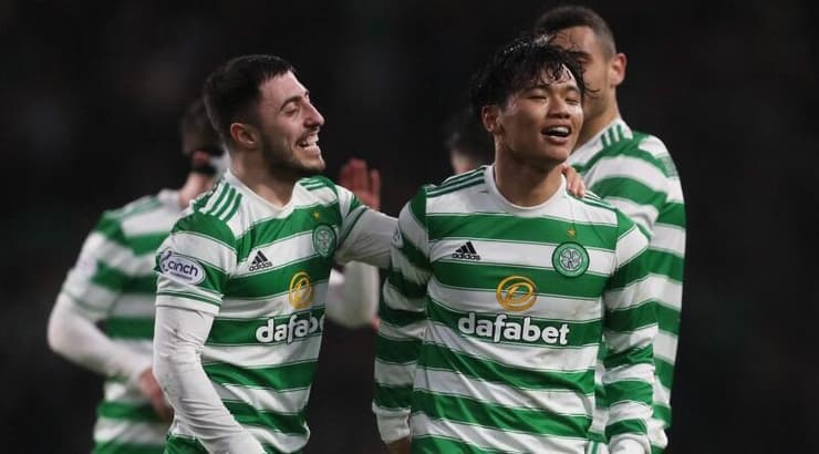 שחקני סלטיק חוגגים