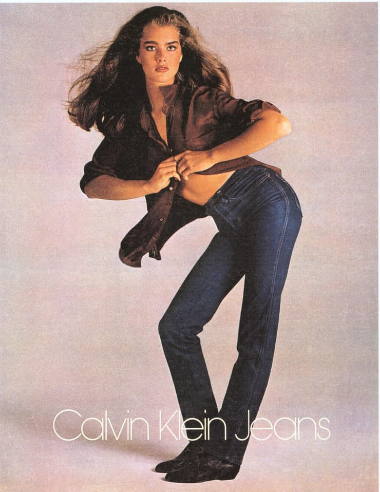 ברוק שילדס בקמפיין לקלווין קליין, 1981