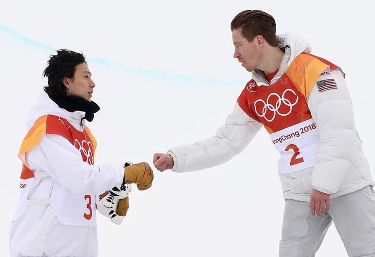 איומו היראנו ושון וייט באולימפיאדת פיונגצ'אנג 2018