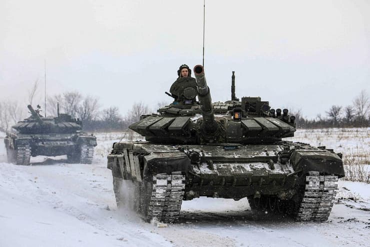 כוחות רוסים ב תרגיל צבאי משבר רוסיה רוסייה אוקריאנה 