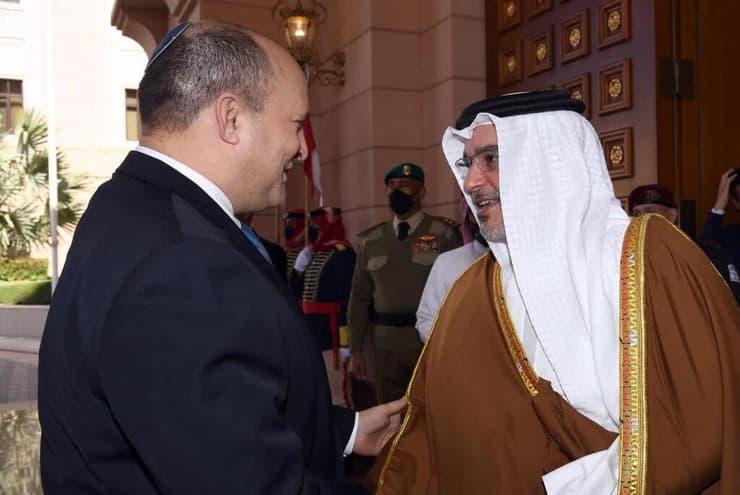 קבלת פנים לנפתלי בנט בארמונו של יורש העצר וראש ממשלת בחריין, סלמאן בן חאמד אל-ח'ליפה