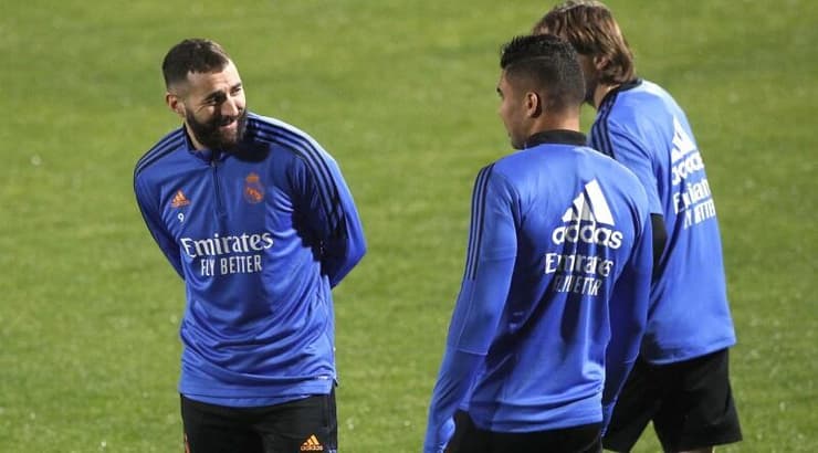 בנזמה באימון (רויטרס) בנזמה באימון