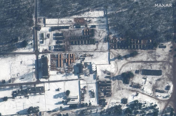 מתיחות אוקראינה רוסיה תמונות לוויין של חברת מקסר בית חולים שדה ב מחנה אימונים ב בלארוס