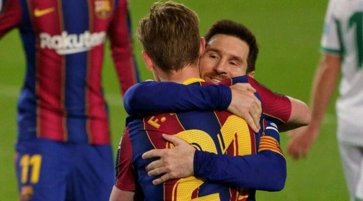 ליאו מסי ופרנקי דה יונג