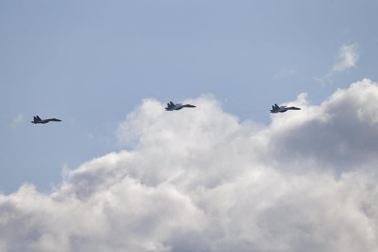 מטוסים בתרגיל צבאי של רוסיה ובלרוס