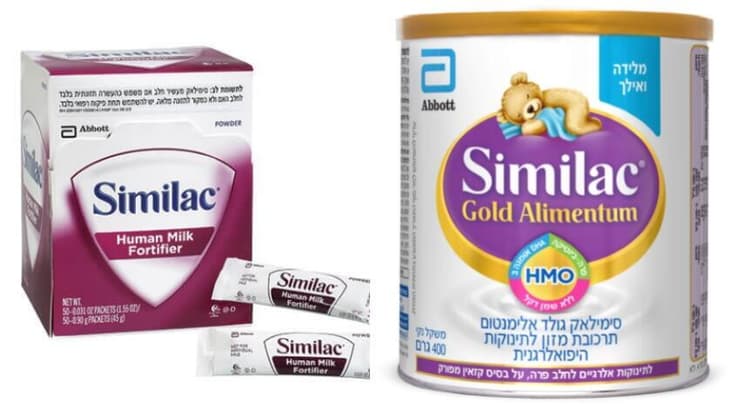 סימילאק אלימנטום המכיל חלבון מפורק ומעשיר חלב אם HMF
