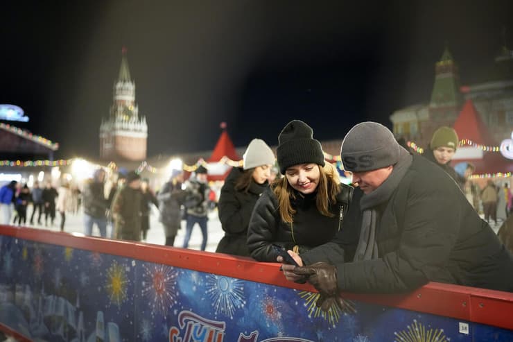 רוסיה תושבים ה כיכר האדומה ב מוסקבה 