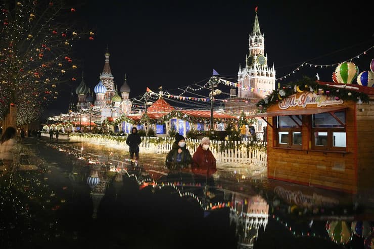 רוסיה תושבים ה כיכר האדומה ב מוסקבה 
