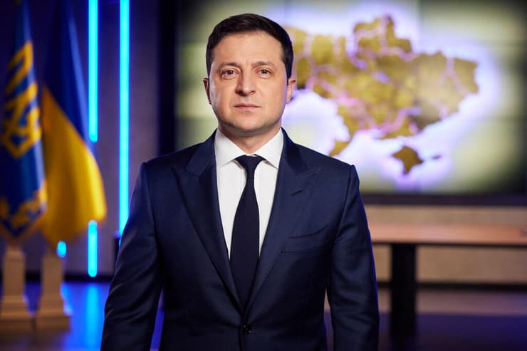 נשיא אוקראינה וולודימיר זלנסקי