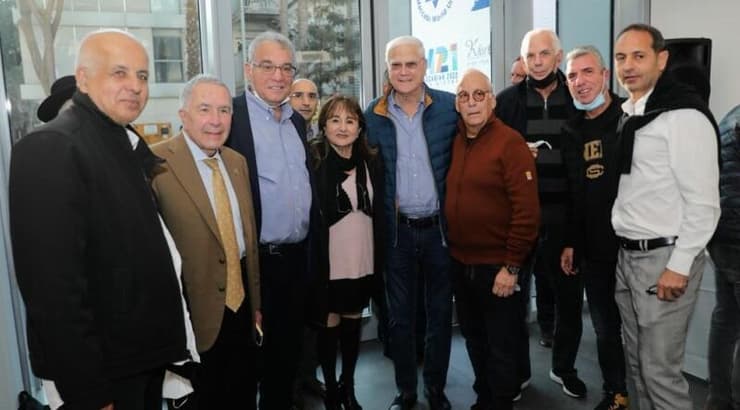 טקס חנוכת אולם הישיבות בבית מכבי