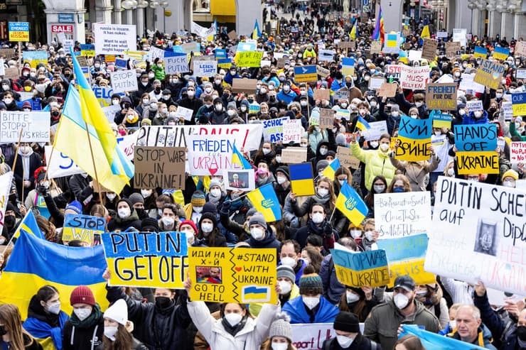 הפגנות תמיכה באוקראינה מינכן גרמניה