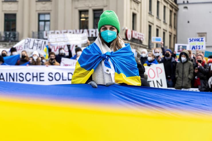 הפגנות תמיכה באוקראינה מינכן גרמניה