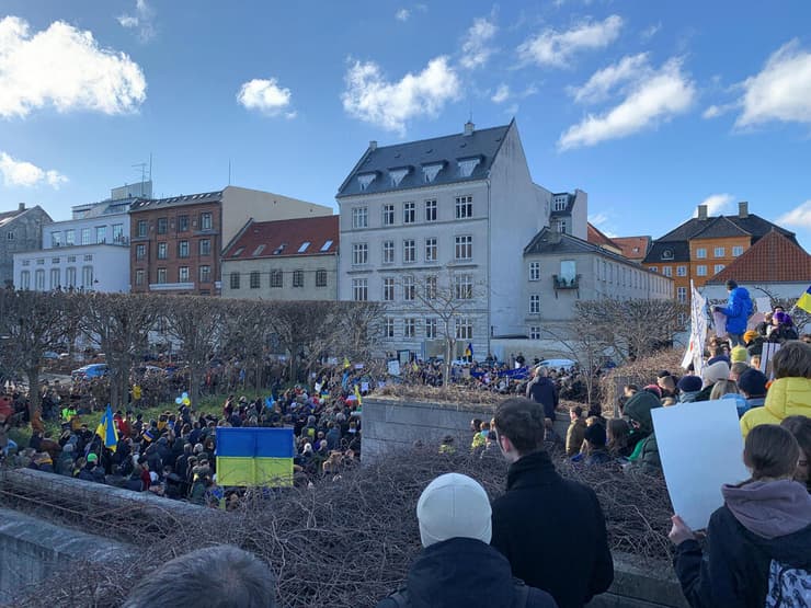 הפגנה בקופנהגן דנמרק  