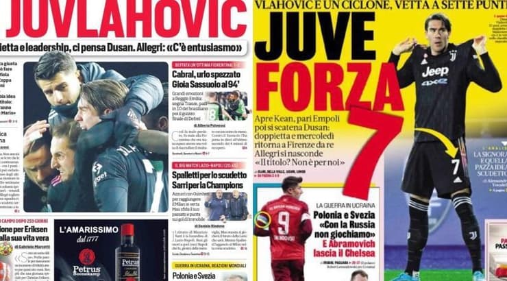 כותרות העיתונים באיטליה
