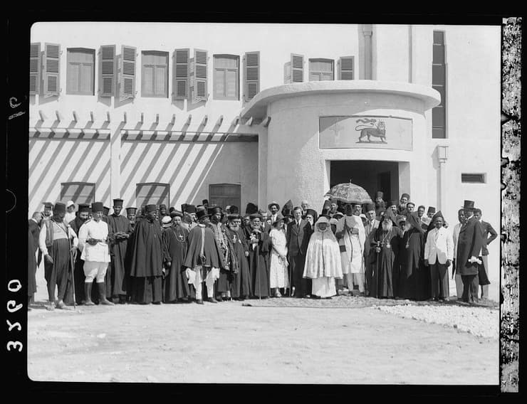 ביקור מלכת אתיופיה במגזר האתיופיה במנזר האתיופי ב-1933