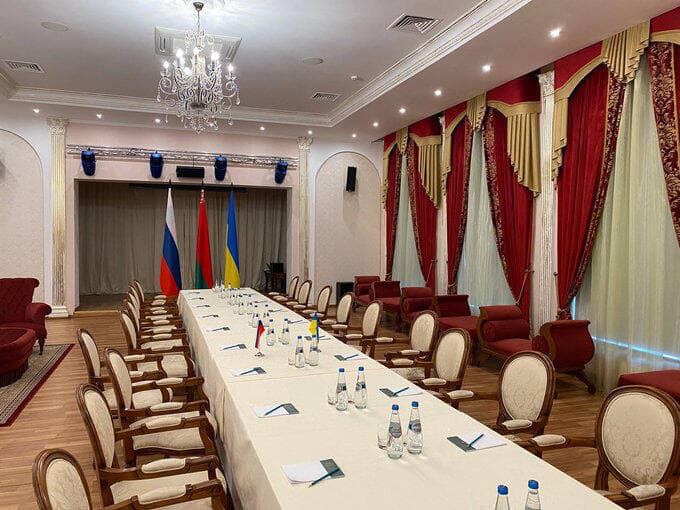 שולחן משא ומתן בבלארוס - פלישת רוסיה לאוקראינה