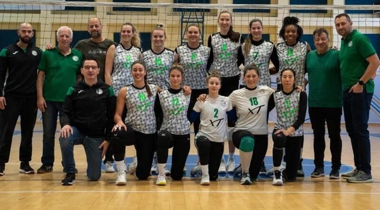 שחקניות מכבי חיפה (באדיבות איגוד הכדורעף) שחקניות מכבי חיפה