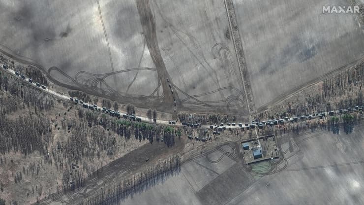 תמונות הלוויין של הכוחות הרוסיים