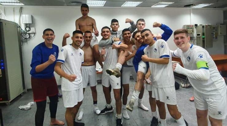 עירוני נשר אחרי הניצחון מול נתניה (באדיבות המועדון) עירוני נשר אחרי הניצחון מול נתניה