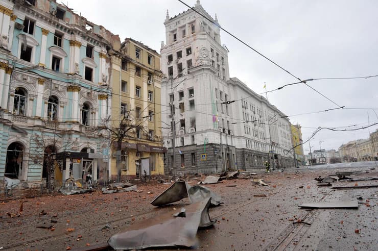 חרקוב אוקראינה נזק לאחר הפגזות