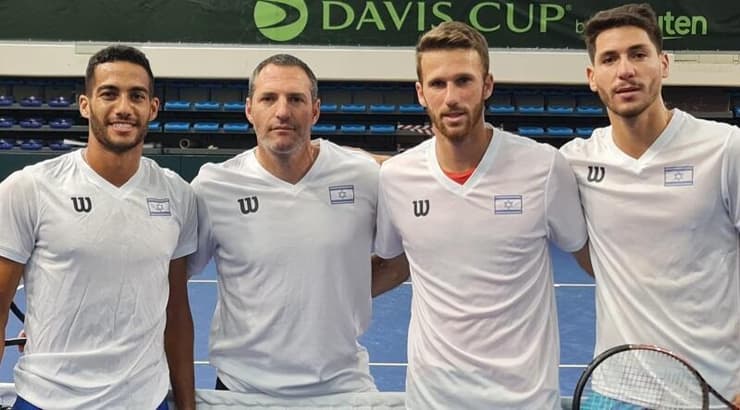 ישי עוליאל, עידן לשם, יוני ארליך ודניאל צוקרמן (באדיבות ליאור גולדברג, איגוד הטניס) ישי עוליאל, עידן לשם, יוני ארליך ודניאל צוקרמן