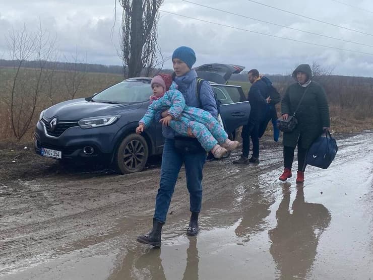 פליטים בגבול מולדובה אוקראינה